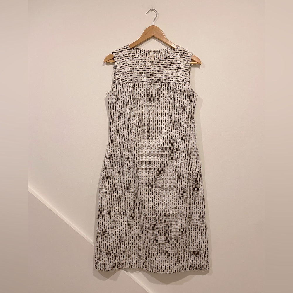 VINTAGE Missy House of Canada fitted high neck sleeveless cotton dress